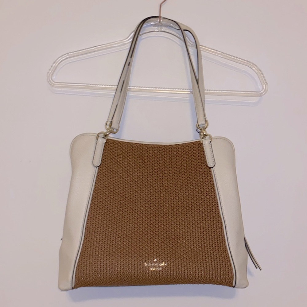 Kate Spade - York Jackson straw medium triple compartment shoulder